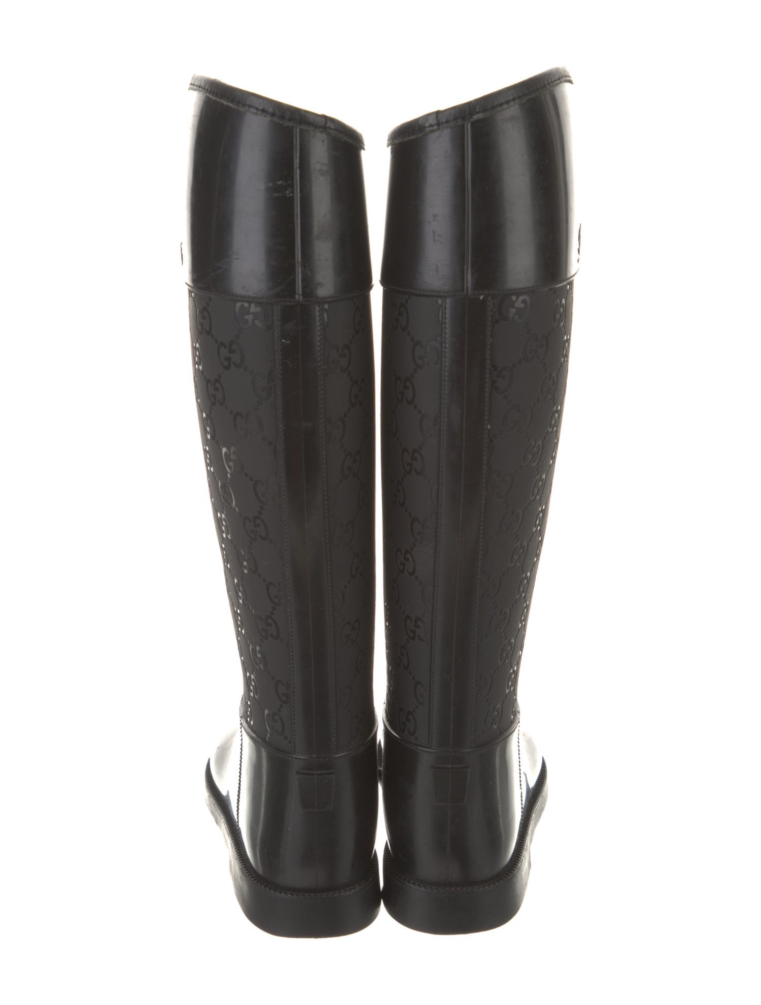 Gucci GG Logo Rubber Rain Boots